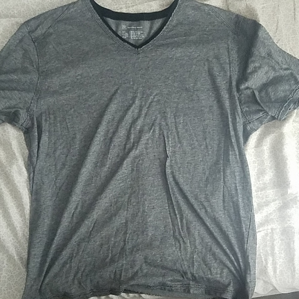 INC - Short sleeve V Neck T shirt